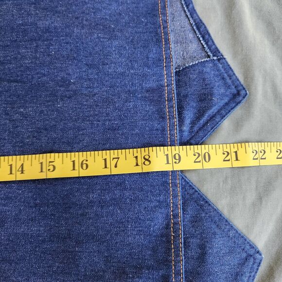 Med Vtg Denim Vest Union Made In USA Jean Buttons Missing RSC - Picture 7 of 10